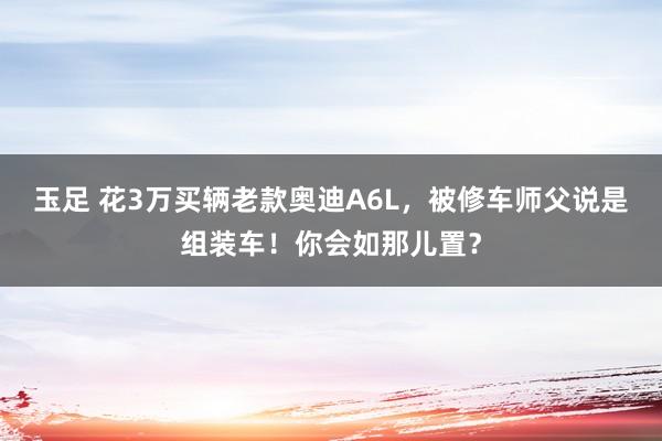 玉足 花3万买辆老款奥迪A6L，被修车师父说是组装车！你会如那儿置？