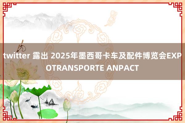 twitter 露出 2025年墨西哥卡车及配件博览会EXPOTRANSPORTE ANPACT